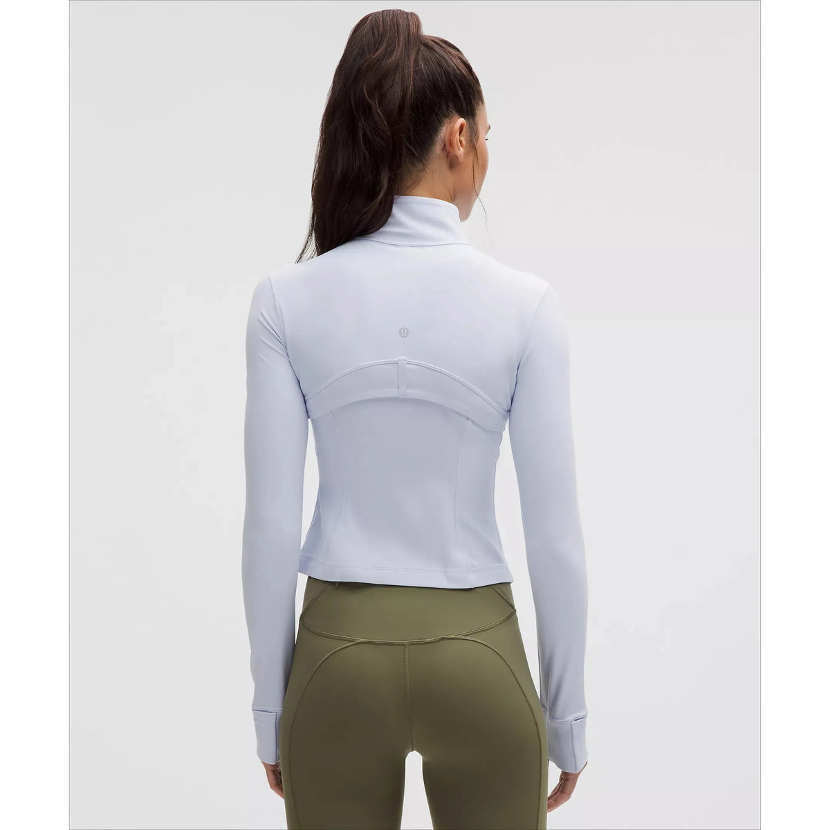 Lululemon Women's Define Cropped Jacket Nulu in Serene Blue