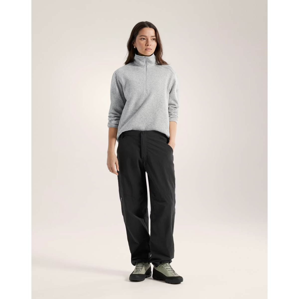 Arc'teryx Women's 1/2 Covert Zip Neck in Atmos Heather II