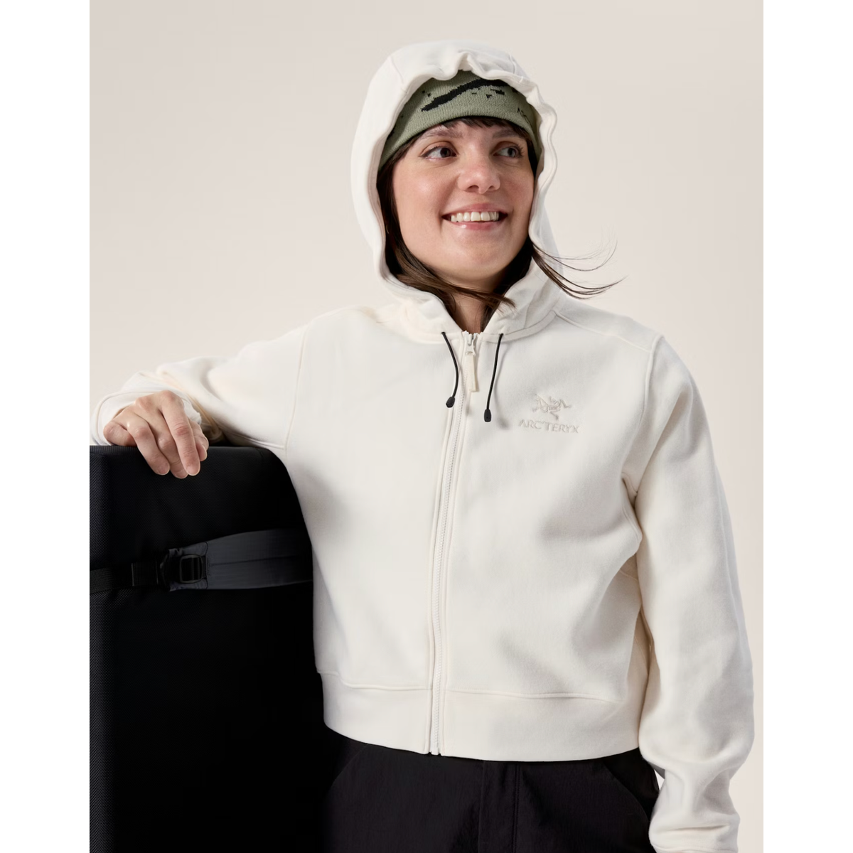 Arc'teryx Women's Emblem Fleece Full Zip Crop Hoody