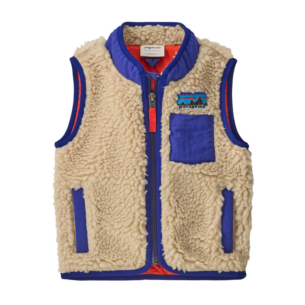 Patagonia Baby Retro-X® Fleece Vest in Dark Natural