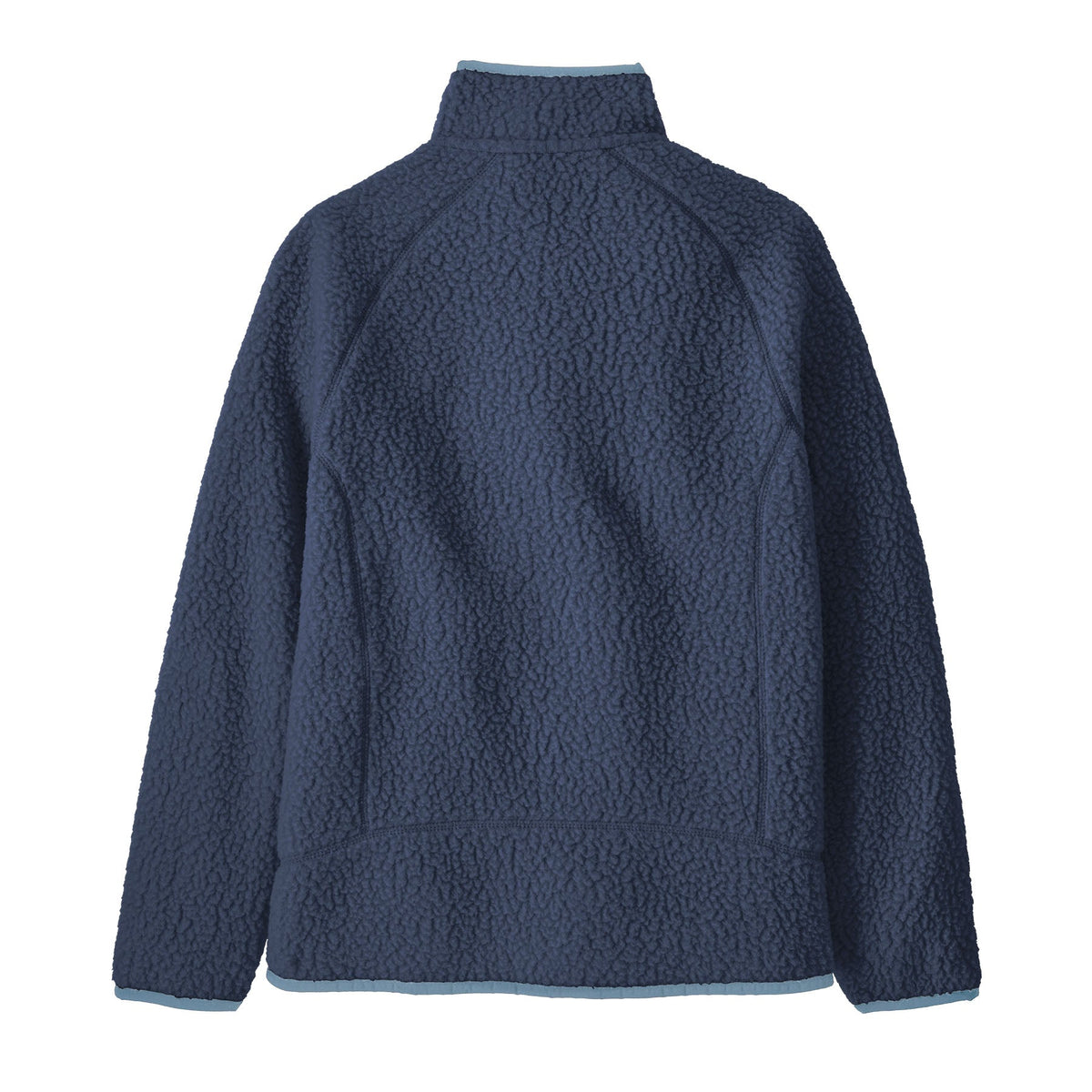 Patagonia Kids' Retro Pile Fleece Jacket in New Navy w/ Light Plume Grey
