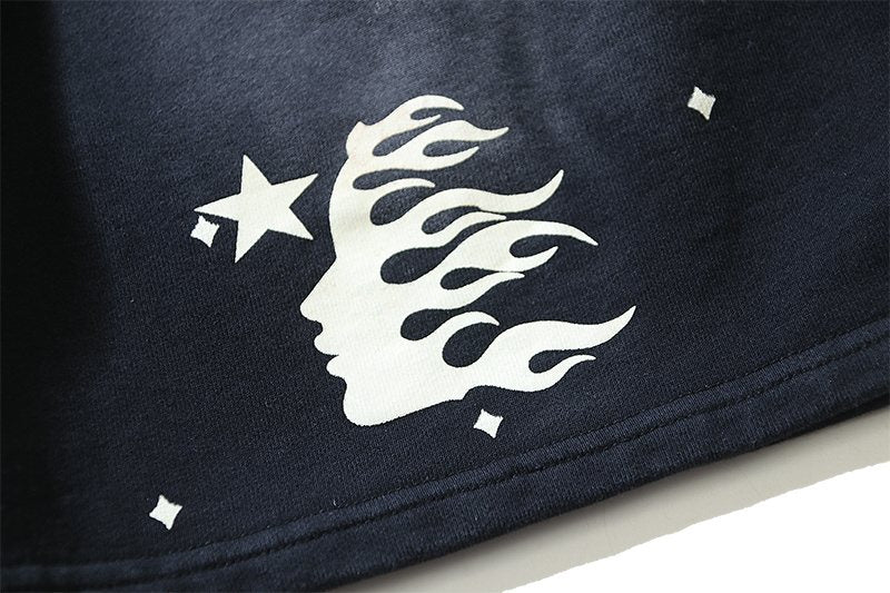 Hellstar Cold as Paradise Star Graphic Shorts — detail