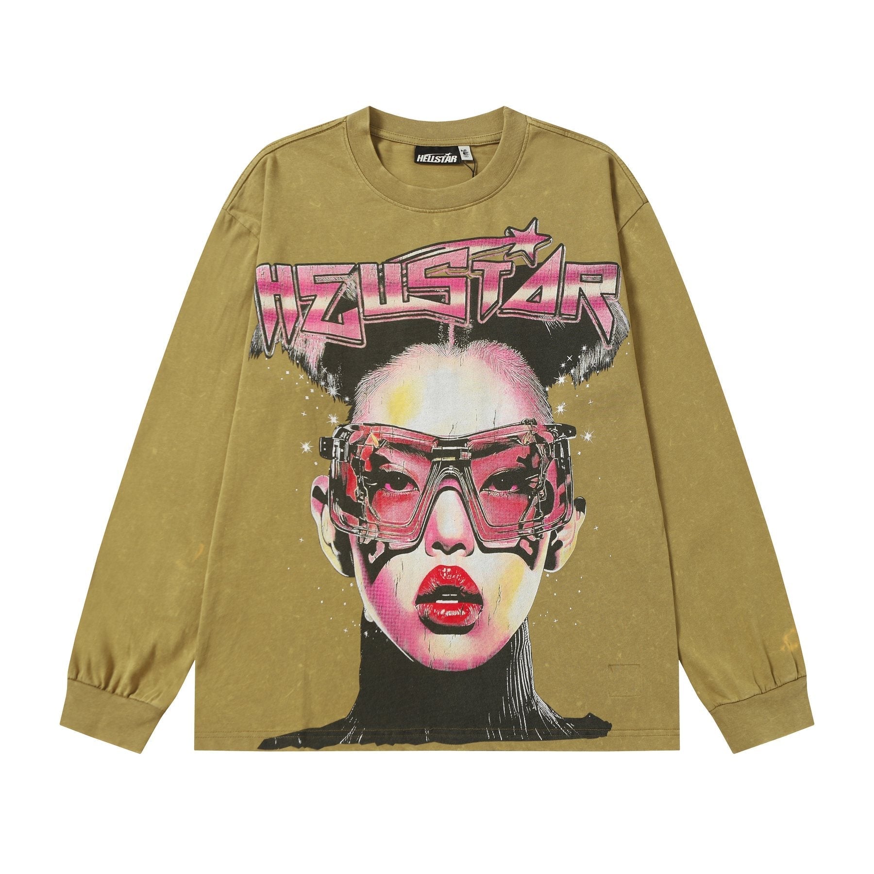 Hellstar Face Graphic Long-Sleeve T-Shirt — front