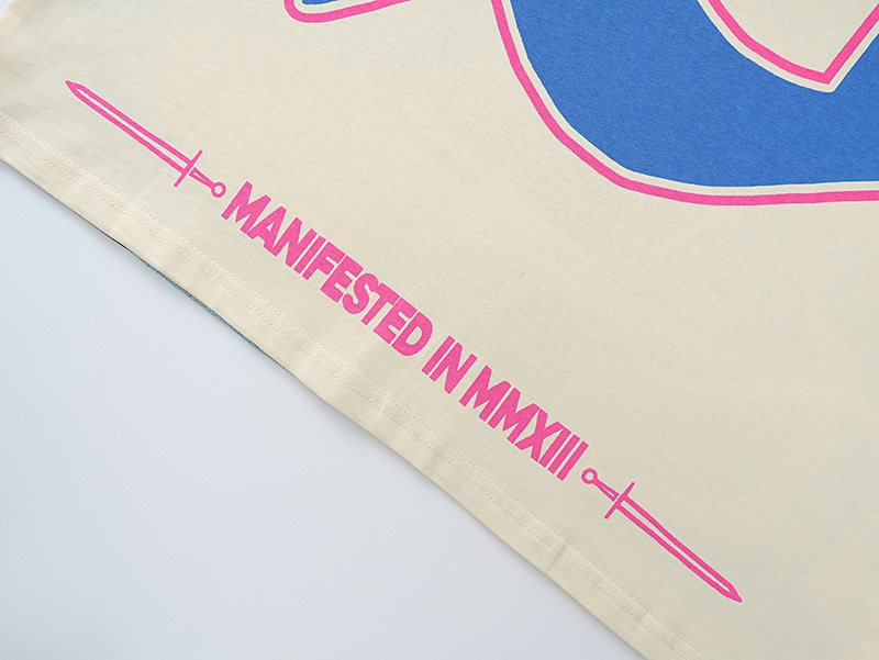Godspeed Cream Front & Back Graphic T-Shirt — detail