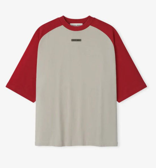 ESSENTIALS Contrast Raglan Sleeve T-Shirt — front