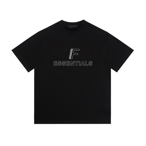 ESSENTIALS F-Letter Embroidered Graphic T-Shirt — hero