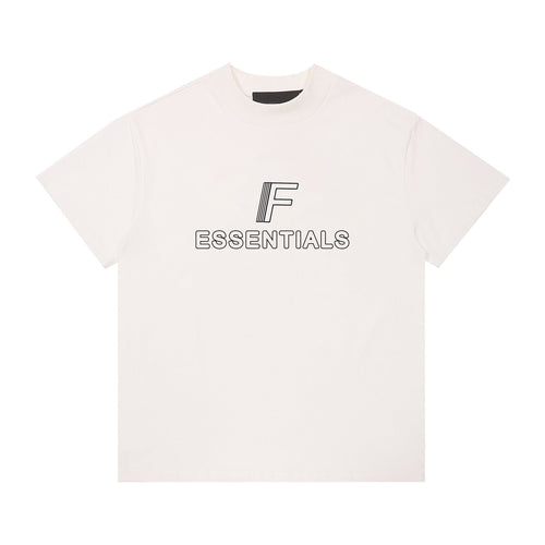 ESSENTIALS F-Letter Embroidered Graphic T-Shirt — front