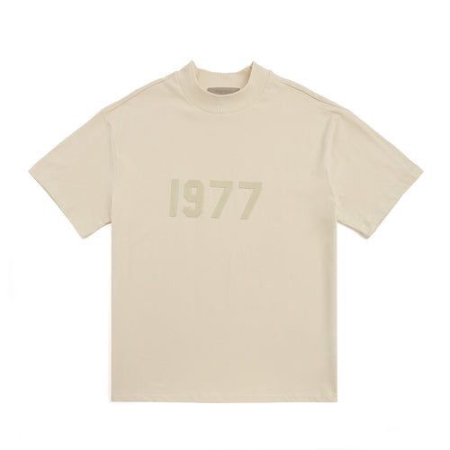 ESSENTIALS 1977 Tonal Wordmark Mock-Neck T-Shirt — front