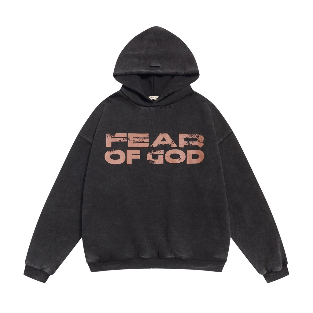 Fear of God Washed Black Side-Pocket Hoodie — hero
