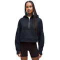 Lululemon Women's Scuba Oversized Half-Zip Hoodie in True Navy/Gold