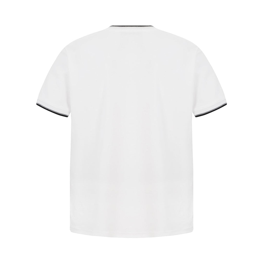 Test2-Ralph Lauren Contrast-Trim Piqué Crewneck T-Shirt — back